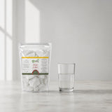 Pack 100g Pierre d'Alun brute & 100g Pierre d'Alun Poudre Surfine | 123NATY — Taille réelle du produit
