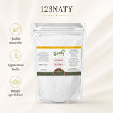 Pack 100g Pierre d'Alun Poudre Surfine & 100g Pierre d'Alun Poudre Cristaux | 123NATY — Infographie bénéfices clés