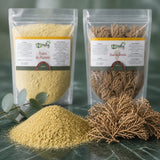 Pack 100g Pollen de Palmier & 100g Rose de Jericho - Chajarat Mariam | 123NATY — Texture en gros plan