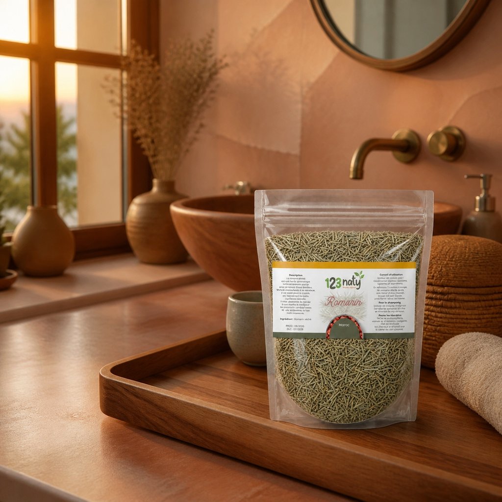 Pack 100g Romarin Poudre & 100g Romarin Séchée | 123NATY — Mise en scène d'usage