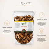 Pack 1kg Costus Indien en poudre & 1kg Costus Indien Brut | 123NATY — Infographie bénéfices clés