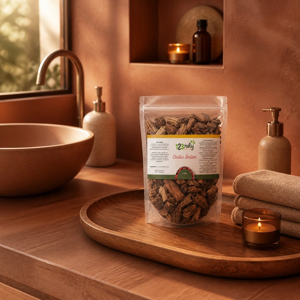 Pack 1kg Costus Indien en poudre & 1kg Costus Indien Brut | 123NATY — Mise en scène d'usage