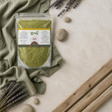 Pack 1kg Feuille de Jujubier (Sidr) en Poudre & 1kg Feuille de Jujubier (Sidr) — Ambiance flat lay
