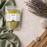 Pack 1kg Feuille de Séné en Poudre & 1kg Feuille de Jujubier (Sidr) en Poudre — Ambiance flat lay