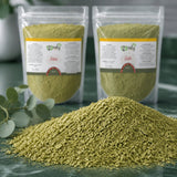 Pack 1kg Feuille de Séné en Poudre & 1kg Feuille de Jujubier (Sidr) en Poudre — Texture en gros plan