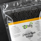 Pack 1Kg Graine de Nigelle d'Arabie & 1kg Graine de Nigelle | 123NATY — Détail macro du flacon