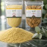 Pack 1kg Pollen de Palmier & 1kg Rose de Jericho - Chajarat Mariam | 123NATY — Texture en gros plan
