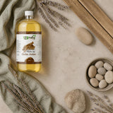 Pack  1L Huile de Costus Indien & 1kg Costus Indien Brut | 123NATY — Ambiance flat lay