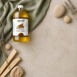 Pack 1L Huile de Costus Indien & 1kg Costus Indien en poudre | 123NATY — Ambiance flat lay
