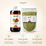 Pack 1L Huile de Jujubier (sidr) & 1kg Feuille de Jujubier (Sidr) en Poudre | 123NATY — Infographie bénéfices clés