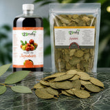 Pack 1L Huile de Jujubier (sidr) & 1kg Feuille de Jujubier (Sidr) | 123NATY — Texture en gros plan