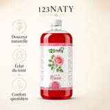 Pack 1L Huile de Rose & 1kg Bouton de Rose Séchée | 123NATY — Infographie bénéfices clés