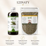 Pack 1L Huile de Thym & 1kg Thym Séchée | 123NATY — Infographie bénéfices clés