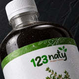 Pack 1L Huile de Thym & 1kg Thym Séchée | 123NATY — Détail macro du flacon