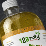 Pack 1L Huile de Fenugrec & 1kg Graine de Fenugrec | 123NATY — Détail macro du flacon