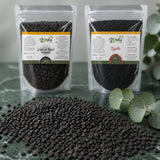 Pack 1Kg Graine de Nigelle d'Arabie & 1kg Graine de Nigelle en Poudre | 123NATY — Texture en gros plan