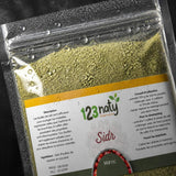 Sidr (Feuilles de Jujubier) en Poudre 1kg – 100% Naturelle, Sans Additifs | 123NATY — Détail macro du flacon