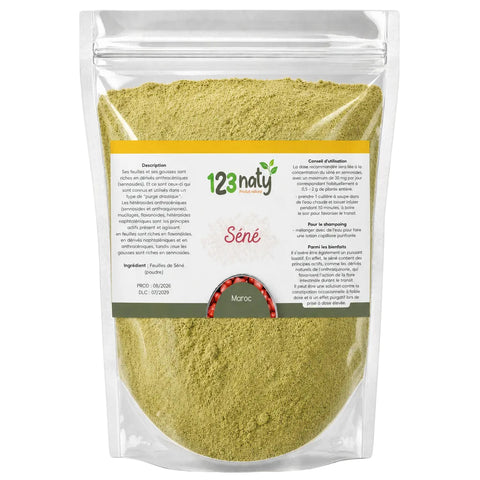 100g Feuille de Séné en Poudre - 1kg packaging photo