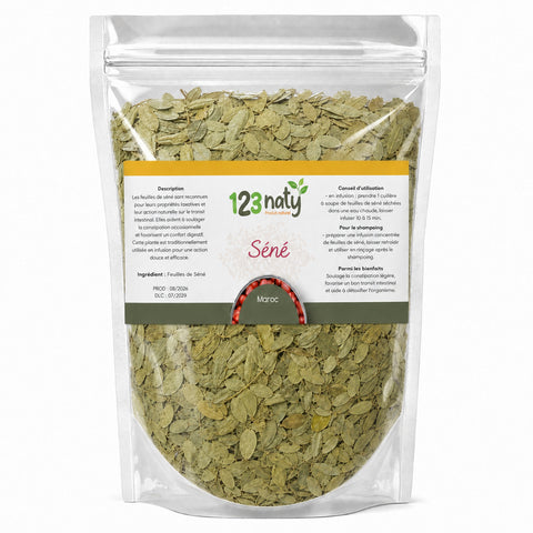 Feuille de séné – 100 g – Feuilles sèches - 1kg packaging photo