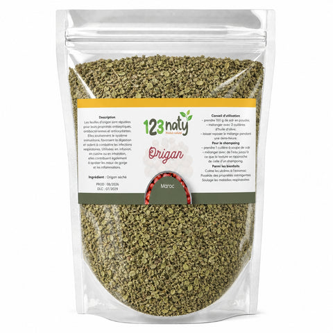100g Origan en Feuille Séché - 1kg packaging photo