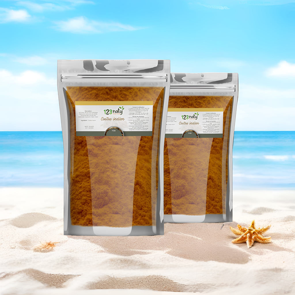 2X 1kg Costus Indien en poudre | 123NATY — pack de 2 produits
