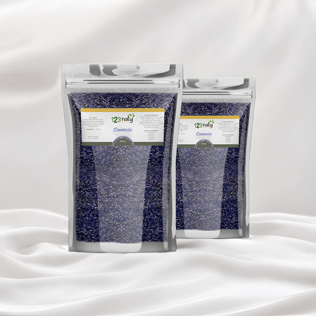 2X 1kg Fleur de Lavande séché | 123NATY — pack de 2 produits