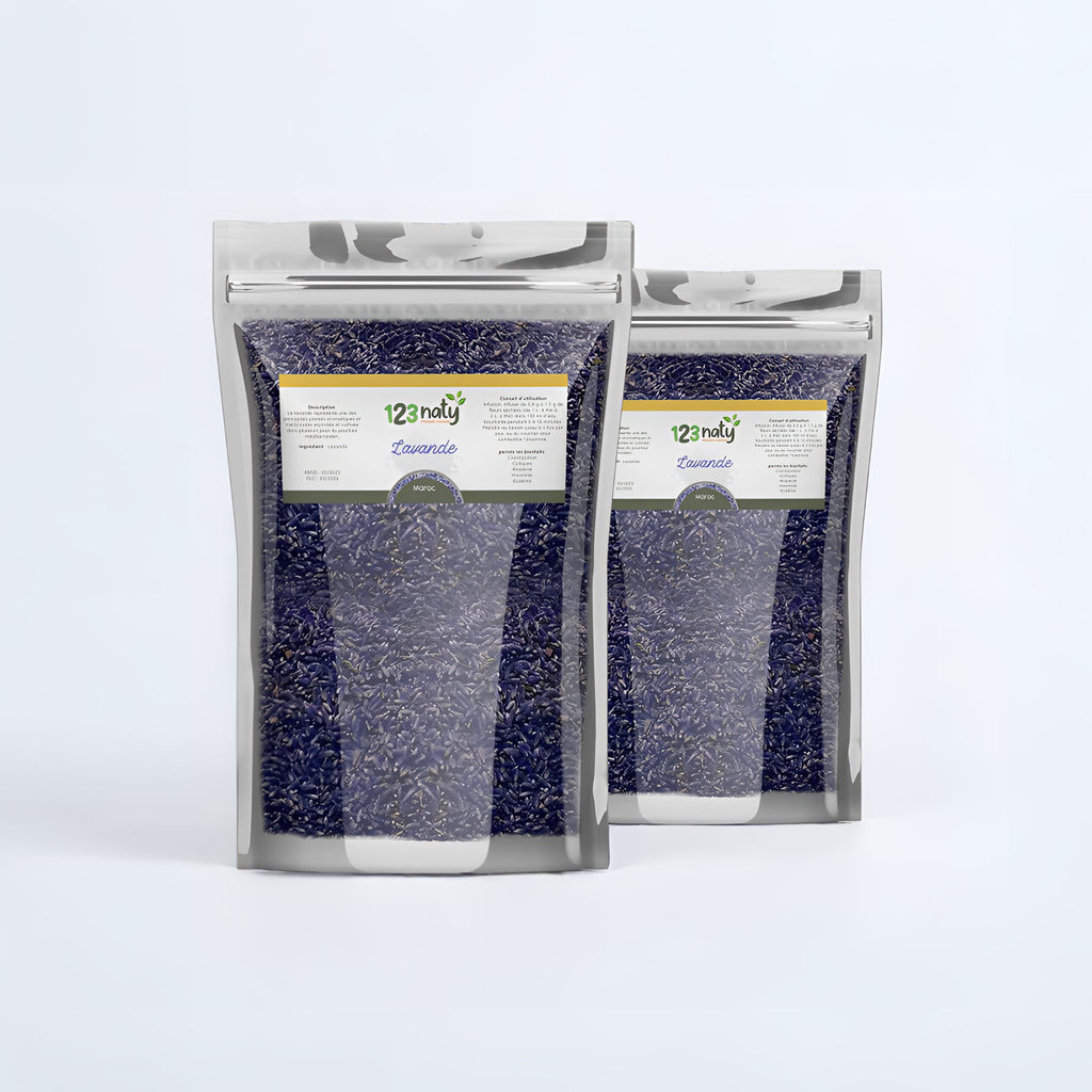 2X 1kg Fleur de Lavande séché | 123NATY — pack de 2 produits