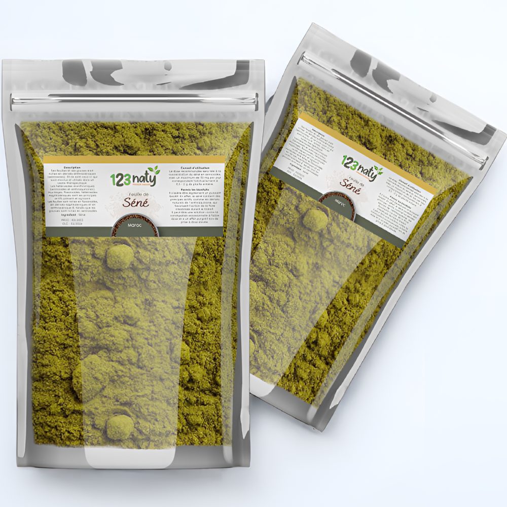 2X 1kg Feuille de Séné en Poudre | 123NATY — pack de 2 produits