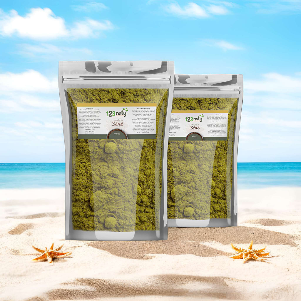 2X 1kg Feuille de Séné en Poudre | 123NATY — pack de 2 produits