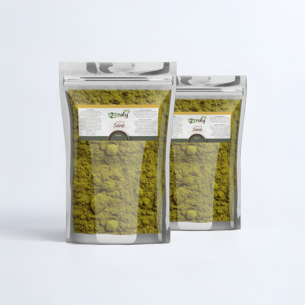 2X 1kg Feuille de Séné en Poudre | 123NATY — pack de 2 produits