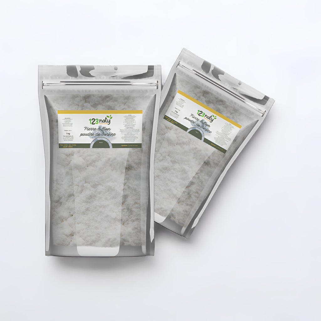 2X 1kg Pierre d'Alun Poudre Surfine | 123NATY — pack de 2 produits