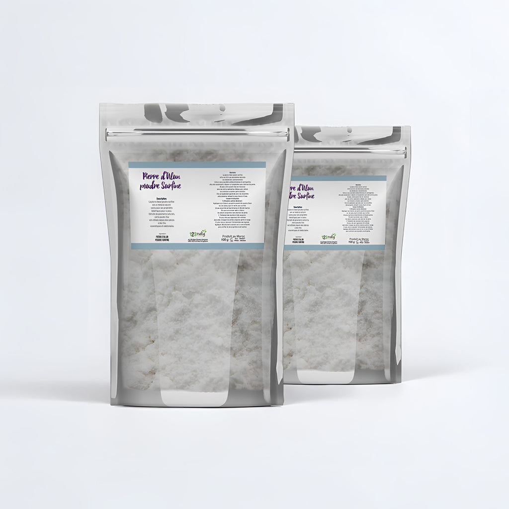 2X 100g Pierre d'Alun Poudre Cristaux | 123NATY — pack de 2 produits