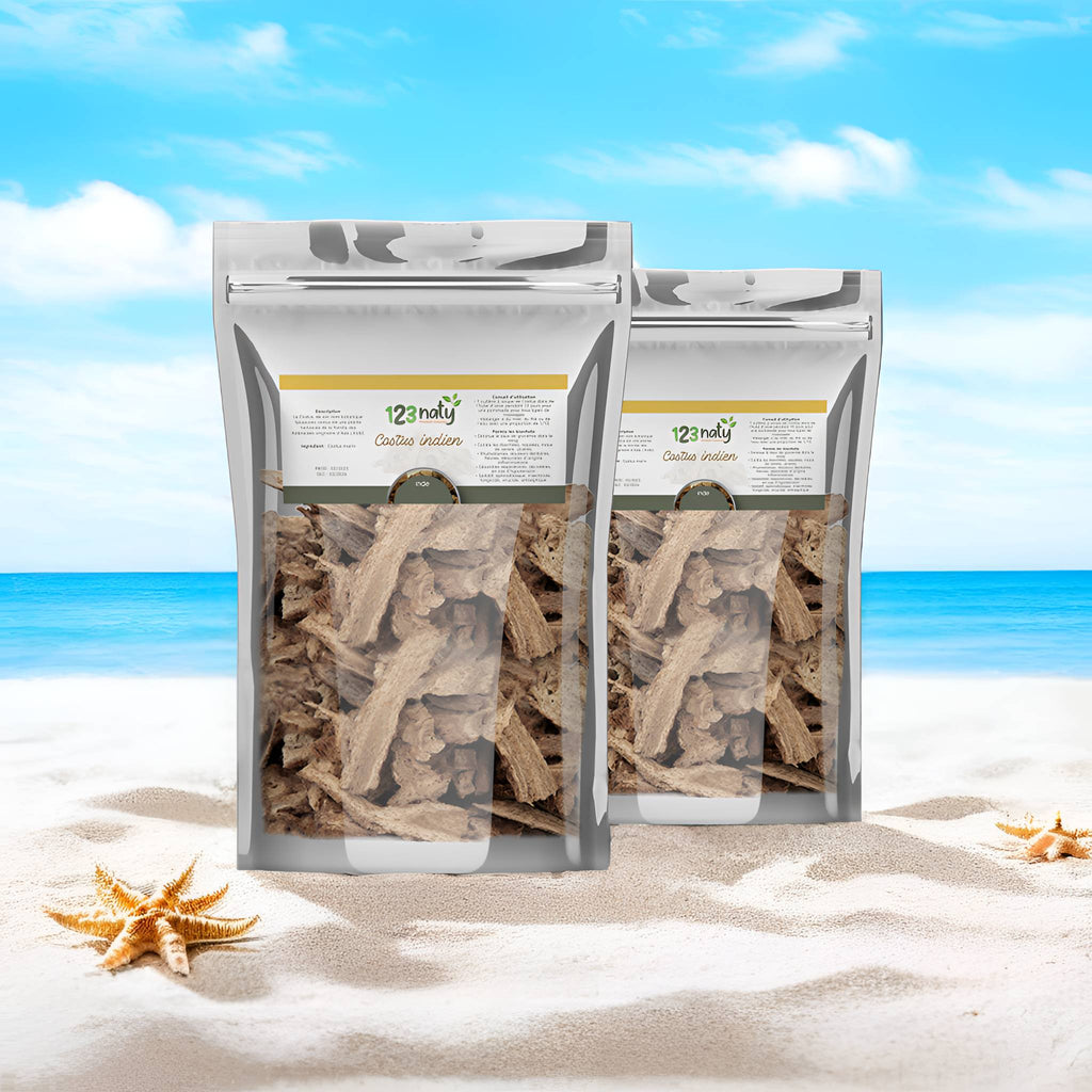 2X 1kg Costus Indien Brut | 123NATY — pack de 2 produits