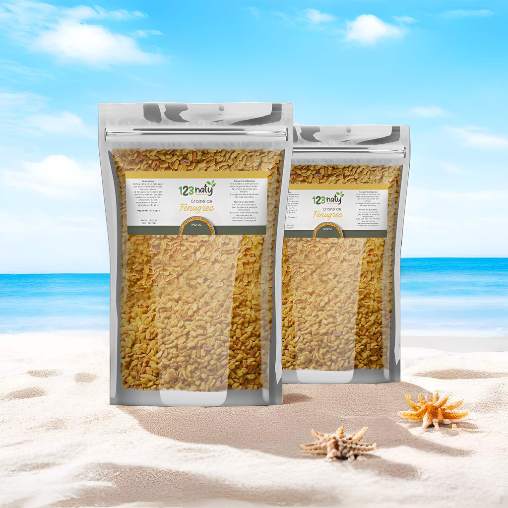 2X 1kg Graine de Fenugrec | 123NATY — pack de 2 produits