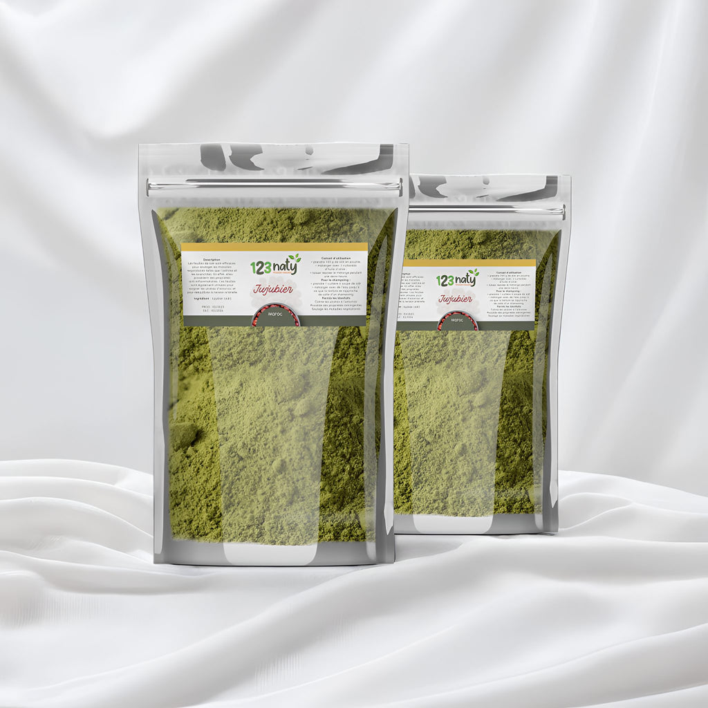 2X 1kg Feuille de Jujubier (Sidr) en Poudre | 123NATY — pack de 2 produits
