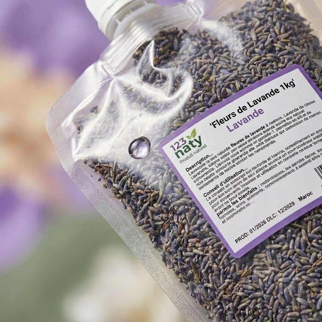 1kg Fleurs de Lavande Séchées – 100% Naturelles – Infusion Apaisante & Bien-être – Qualité Premium