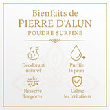 2X 1kg Pierre d'Alun Poudre Surfine | 123NATY — pack de 2 produits