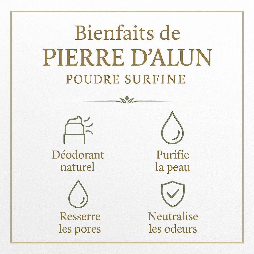 2X 1kg Pierre d'Alun Poudre Cristaux | 123NATY — pack de 2 produits