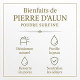 2X 1kg Pierre d'Alun Poudre Cristaux | 123NATY — pack de 2 produits
