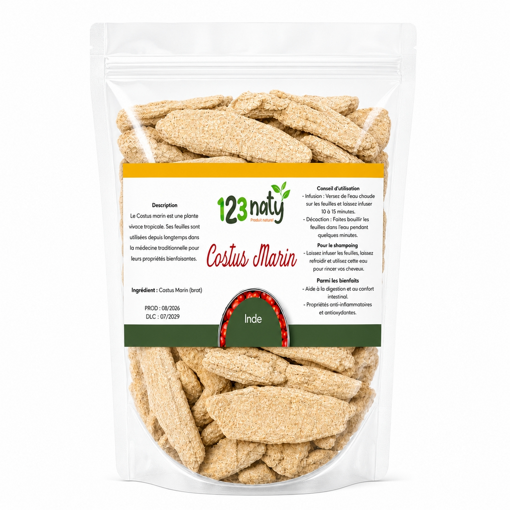 1kg Costus Marin Brut – Qualité Supérieure – Plante Traditionnelle