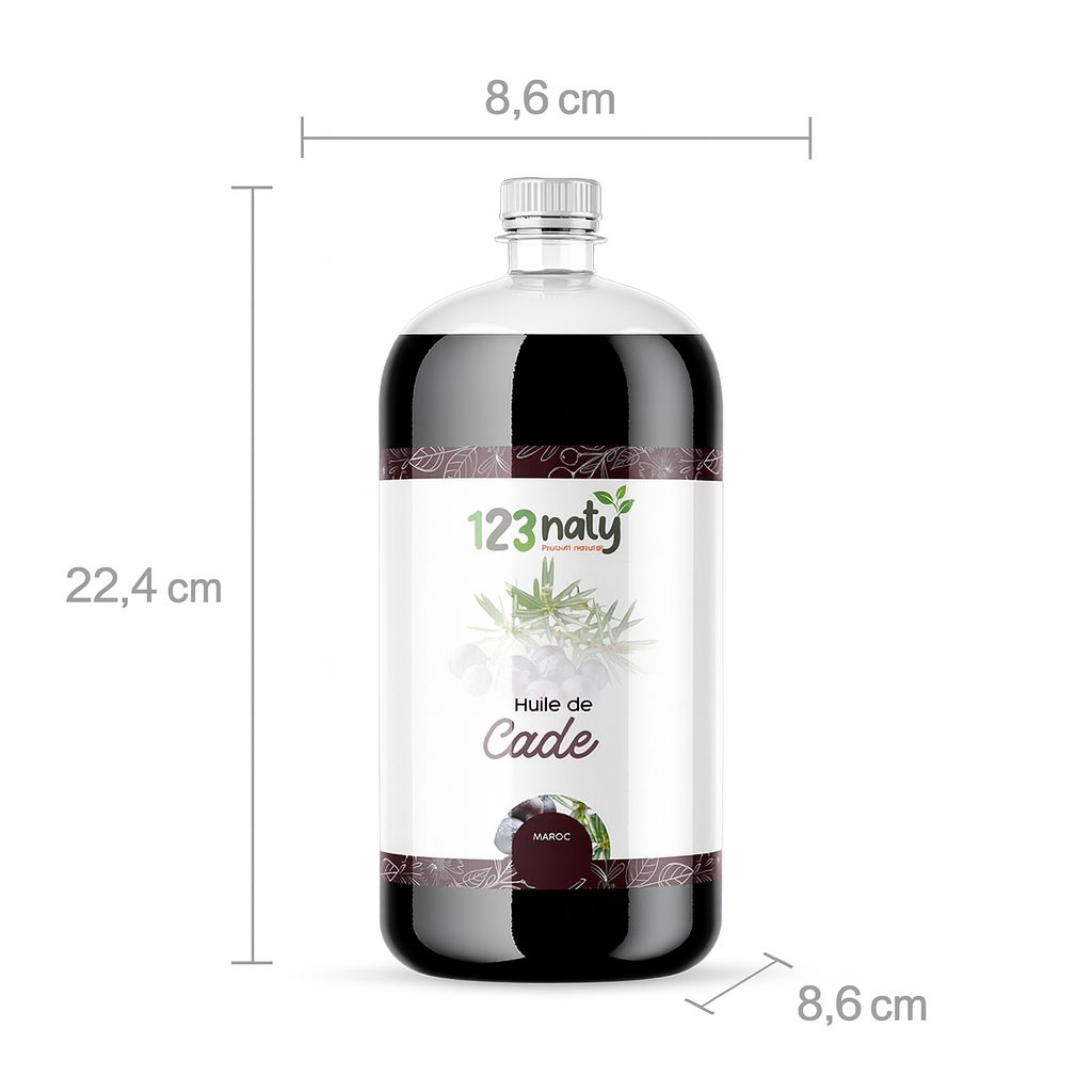 Huile de Cade 1L – Usage cosmétique, huile naturelle pour soins peau et cheveux | 123NATY — photo 2