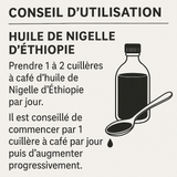 1L Huile de Nigelle Habachiya – Origine Éthiopie – Huile Vierge Pressée à Froid