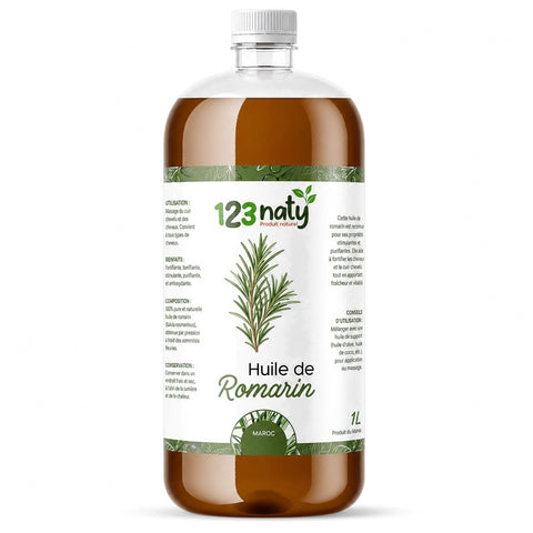 Huile de romarin 1 L | Usage cosmétique et alimentaire