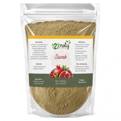 Siwak en poudre 100 g | Salvadora persica | Origine Mauritanie