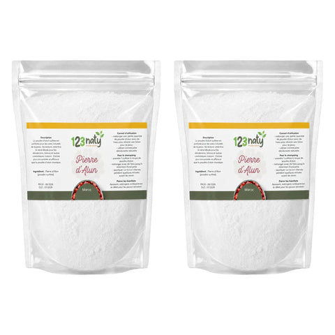 2X 100g Pierre d'Alun Poudre Cristaux