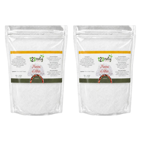 2X 1kg Pierre d'Alun Poudre Cristaux