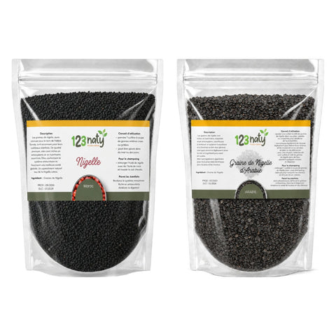 Pack 1kg Graine de Nigelle en Poudre & 1kg Graine de Nigelle