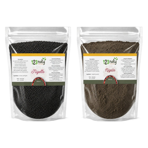 Pack 100g Graine de Nigelle & 100g Graine de Nigelle en Poudre