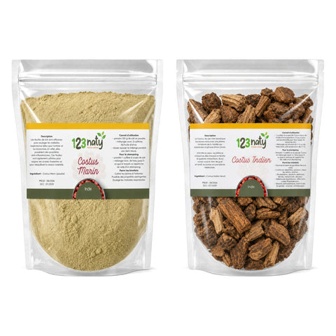 Pack 100g Costus Marin en Poudre & 100g Costus Indien Brut