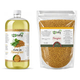Pack 1L Huile de Fenugrec & 1kg Graine de Fenugrec | 123NATY — pack de 2 produits